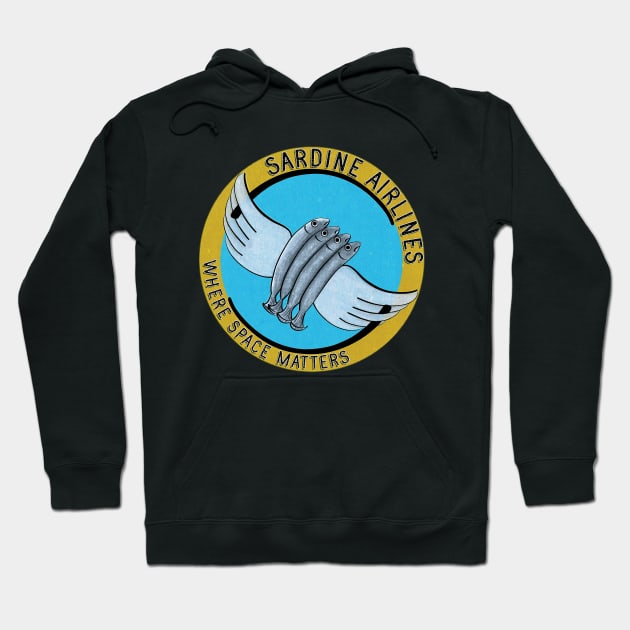 Sardine Airlines Hoodie by ArtsofAll